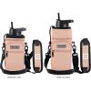 imageIRON FLASK Carrier Holder Sleeve  Fits Insulated Stainless Steel Sports Water Bottle Adjustable Shoulder Strap Holder Bag Case Pouch CoverCoral