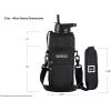 imageIRON FLASK Carrier Holder Sleeve  Fits Insulated Stainless Steel Sports Water Bottle Adjustable Shoulder Strap Holder Bag Case Pouch CoverMidnight Black