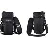 imageIRON FLASK Carrier Holder Sleeve  Fits Insulated Stainless Steel Sports Water Bottle Adjustable Shoulder Strap Holder Bag Case Pouch CoverMidnight Black