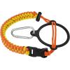 imageIRON FLASK Paracord Handle  Fits Wide Mouth Water Bottles  Durable Carrier Secure Accessories Survival Strap Cord Safety Ring and Carabiner  Seven Core Paracord BraceletFire