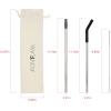 imageIRON FLASK Reusable Straws  6 Stainless Steel or Plastic Straw wBendy Silicone Tips 3 Cleaning Brushes ampamp Travel Case  Drinking Straw for Water BottlesTumblers ampamp ThermosSilver