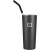 imageIRON FLASK Reusable Straws  6 Stainless Steel or Plastic Straw wBendy Silicone Tips 3 Cleaning Brushes ampamp Travel Case  Drinking Straw for Water BottlesTumblers ampamp ThermosSilver