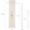 imageIRON FLASK Reusable Straws  6 Stainless Steel or Plastic Straw wBendy Silicone Tips 3 Cleaning Brushes ampamp Travel Case  Drinking Straw for Water BottlesTumblers ampamp ThermosTransparent