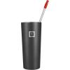 imageIRON FLASK Reusable Straws  6 Stainless Steel or Plastic Straw wBendy Silicone Tips 3 Cleaning Brushes ampamp Travel Case  Drinking Straw for Water BottlesTumblers ampamp ThermosSilver