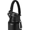 imageIRON FLASK Paracord Handle  Fits Wide Mouth Water Bottles  Durable Carrier Secure Accessories Survival Strap Cord Safety Ring and Carabiner  Seven Core Paracord BraceletMidnight Black