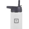 imageIRON FLASK Carabiner Straw Lid for Wide Mouth Insulated Sports Water Bottles Simple BPA Free 2 Lids 4 Straws 2 Cleaning BrushesGraphite