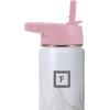 imageIRON FLASK Carabiner Straw Lid for Wide Mouth Insulated Sports Water Bottles Simple BPA Free 2 Lids 4 Straws 2 Cleaning BrushesRose