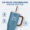 imageIRON FLASK CoPilot Insulated Mug wStraw ampamp Flip Cap Lids  Cup Holder Bottle for Hot Cold Drink  LeakProof  Water Coffee Portable Travel Mug  Dark Pine 40 OzDesert Oasis