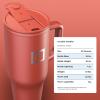 imageIRON FLASK CoPilot Insulated Mug wStraw ampamp Flip Cap Lids  Cup Holder Bottle for Hot Cold Drink  LeakProof  Water Coffee Portable Travel Mug  Dark Pine 40 OzRusty Red