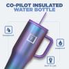 imageIRON FLASK CoPilot Insulated Mug wStraw ampamp Flip Cap Lids  Cup Holder Bottle for Hot Cold Drink  LeakProof  Water Coffee Portable Travel Mug  Dark Pine 40 OzApple Green