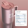 imageIRON FLASK CoPilot Insulated Mug wStraw ampamp Flip Cap Lids  Cup Holder Bottle for Hot Cold Drink  LeakProof  Water Coffee Portable Travel Mug  Dark Pine 40 OzRose Gold