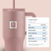 imageIRON FLASK CoPilot Insulated Mug wStraw ampamp Flip Cap Lids  Cup Holder Bottle for Hot Cold Drink  LeakProof  Water Coffee Portable Travel Mug  Dark Pine 40 OzRose Gold