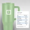 imageIRON FLASK CoPilot Insulated Mug wStraw ampamp Flip Cap Lids  Cup Holder Bottle for Hot Cold Drink  LeakProof  Water Coffee Portable Travel Mug  Dark Pine 40 OzApple Green