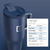 imageIRON FLASK CoPilot Insulated Mug wStraw ampamp Flip Cap Lids  Cup Holder Bottle for Hot Cold Drink  LeakProof  Water Coffee Portable Travel Mug  Dark Pine 40 OzTwilight Blue
