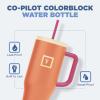 imageIRON FLASK CoPilot Insulated Mug wStraw ampamp Flip Cap Lids  Cup Holder Bottle for Hot Cold Drink  LeakProof  Water Coffee Portable Travel Mug  Dark Pine 40 OzDream Sunset
