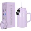 imageIRON FLASK CoPilot Insulated Mug wStraw ampamp Flip Cap Lids  Cup Holder Bottle for Hot Cold Drink  LeakProof  Water Coffee Portable Travel Mug  Dark Pine 40 OzLavender