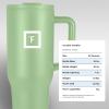 imageIRON FLASK CoPilot Insulated Mug wStraw ampamp Flip Cap Lids  Cup Holder Bottle for Hot Cold Drink  LeakProof  Water Coffee Portable Travel Mug  Dark Pine 40 OzApple Green