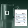 imageIRON FLASK CoPilot Insulated Mug wStraw ampamp Flip Cap Lids  Cup Holder Bottle for Hot Cold Drink  LeakProof  Water Coffee Portable Travel Mug  Dark Pine 40 OzDark Pine