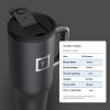 imageIRON FLASK CoPilot Insulated Mug wStraw ampamp Flip Cap Lids  Cup Holder Bottle for Hot Cold Drink  LeakProof  Water Coffee Portable Travel Mug  Dark Pine 40 OzMidnight Black