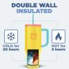 imageIRON FLASK CoPilot Insulated Mug wStraw ampamp Flip Cap Lids  Cup Holder Bottle for Hot Cold Drink  LeakProof  Water Coffee Portable Travel Mug  Dark Pine 40 OzCaribbean Heat