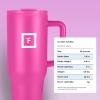 imageIRON FLASK CoPilot Insulated Mug wStraw ampamp Flip Cap Lids  Cup Holder Bottle for Hot Cold Drink  LeakProof  Water Coffee Portable Travel Mug  Dark Pine 40 OzPink Tulip