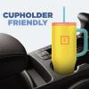 imageIRON FLASK CoPilot Insulated Mug wStraw ampamp Flip Cap Lids  Cup Holder Bottle for Hot Cold Drink  LeakProof  Water Coffee Portable Travel Mug  Dark Pine 40 OzCaribbean Heat