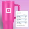 imageIRON FLASK CoPilot Insulated Mug wStraw ampamp Flip Cap Lids  Cup Holder Bottle for Hot Cold Drink  LeakProof  Water Coffee Portable Travel Mug  Dark Pine 40 OzPink Tulip