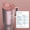 imageIRON FLASK CoPilot Insulated Mug wStraw ampamp Flip Cap Lids  Cup Holder Bottle for Hot Cold Drink  LeakProof  Water Coffee Portable Travel Mug  Dark Pine 40 OzRose Gold