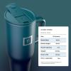 imageIRON FLASK CoPilot Insulated Mug wStraw ampamp Flip Cap Lids  Cup Holder Bottle for Hot Cold Drink  LeakProof  Water Coffee Portable Travel Mug  Dark Pine 40 OzDark Night