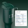 imageIRON FLASK CoPilot Insulated Mug wStraw ampamp Flip Cap Lids  Cup Holder Bottle for Hot Cold Drink  LeakProof  Water Coffee Portable Travel Mug  Dark Pine 40 OzDark Pine