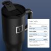 imageIRON FLASK CoPilot Insulated Mug wStraw ampamp Flip Cap Lids  Cup Holder Bottle for Hot Cold Drink  LeakProof  Water Coffee Portable Travel Mug  Dark Pine 40 OzAutumn Cocoa