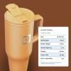 imageIRON FLASK CoPilot Insulated Mug wStraw ampamp Flip Cap Lids  Cup Holder Bottle for Hot Cold Drink  LeakProof  Water Coffee Portable Travel Mug  Dark Pine 40 OzClementine