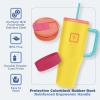 imageIRON FLASK CoPilot Insulated Mug wStraw ampamp Flip Cap Lids  Cup Holder Bottle for Hot Cold Drink  LeakProof  Water Coffee Portable Travel Mug  Dark Pine 40 OzCaribbean Heat
