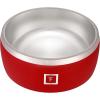 imageIRON FLASK Dog Bowl  32 Oz Stainless Steel NonSlip Rubber Bottom Durable Pet Food and Water Cats Feed Fire Red