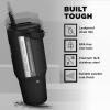 imageIRON FLASK Sidekick Insulated Water Tumbler wStraw ampamp Foldable Handle  Stainless Steel LeakProof Bottle NonSlip Base ampamp Fits Cup Holders for Hot Cold Drinks  Travel Mug  30 Oz Arctic BlueMidnight Black