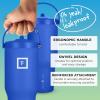imageIRON FLASK Sidekick Insulated Water Tumbler wStraw ampamp Foldable Handle  Stainless Steel LeakProof Bottle NonSlip Base ampamp Fits Cup Holders for Hot Cold Drinks  Travel Mug  30 Oz Arctic BlueCobalt