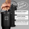 imageIRON FLASK Sidekick Insulated Water Tumbler wStraw ampamp Foldable Handle  Stainless Steel LeakProof Bottle NonSlip Base ampamp Fits Cup Holders for Hot Cold Drinks  Travel Mug  30 Oz Arctic BlueMidnight Black