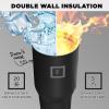 imageIRON FLASK Sidekick Insulated Water Tumbler wStraw ampamp Foldable Handle  Stainless Steel LeakProof Bottle NonSlip Base ampamp Fits Cup Holders for Hot Cold Drinks  Travel Mug  30 Oz Arctic BlueMidnight Black
