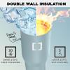 imageIRON FLASK Sidekick Insulated Water Tumbler wStraw ampamp Foldable Handle  Stainless Steel LeakProof Bottle NonSlip Base ampamp Fits Cup Holders for Hot Cold Drinks  Travel Mug  30 Oz Arctic BlueElemental Gray