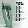 imageIRON FLASK Sidekick Insulated Water Tumbler wStraw ampamp Foldable Handle  Stainless Steel LeakProof Bottle NonSlip Base ampamp Fits Cup Holders for Hot Cold Drinks  Travel Mug  30 Oz Sage Grove