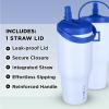 imageIRON FLASK Sidekick Insulated Water Tumbler wStraw ampamp Foldable Handle  Stainless Steel LeakProof Bottle NonSlip Base ampamp Fits Cup Holders for Hot Cold Drinks  Travel Mug  30 Oz Arctic BlueArctic Blue