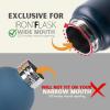 imageIRON FLASK Spout Lid 20 for Wide Mouth Insulated Sports Water Bottles fit only Iron Flask Bottles Canteen Standard Chug Lid BPA Free 2 Lids GraphiteMidnight Black