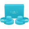 imageIRON FLASK Spout Lid for Wide Mouth Insulated Sports Water Bottles Chug Lid BPA Free 2 Lids Midnight BlackAquamarine