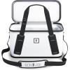 imageIron Flask Soft Cooler Bag  12L Mesh Pocket Bag  Floatable Insulated Durable ampamp Leak Proof  Small ampamp Portable Coolers for Travel Soft Sided  RipResistant Collapsible Keeps Ice ColdWhite