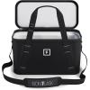 imageIron Flask Soft Cooler Bag  12L Mesh Pocket Bag  Floatable Insulated Durable ampamp Leak Proof  Small ampamp Portable Coolers for Travel Soft Sided  RipResistant Collapsible Keeps Ice ColdBlack