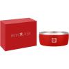 imageIRON FLASK Dog Bowl  32 Oz Stainless Steel NonSlip Rubber Bottom Durable Pet Food and Water Cats Feed Fire Red