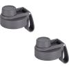 imageIRON FLASK Spout Lid 20 for Wide Mouth Insulated Sports Water Bottles fit only Iron Flask Bottles Canteen Standard Chug Lid BPA Free 2 Lids GraphiteGraphite