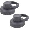 imageIRON FLASK Spout Lid for Wide Mouth Insulated Sports Water Bottles Chug Lid BPA Free 2 Lids Midnight BlackGraphite