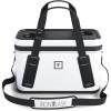 imageIron Flask Soft Cooler Bag  12L Mesh Pocket Bag  Floatable Insulated Durable ampamp Leak Proof  Small ampamp Portable Coolers for Travel Soft Sided  RipResistant Collapsible Keeps Ice ColdWhite