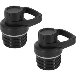 imageIRON FLASK Spout Lid 20 for Narrow Mouth Insulated Sports Water Bottles Canteen Standard Chug Lid BPA Free 2 Lids Midnight BlackMidnight Black